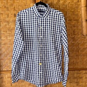 Zachary Prell, Todd Snyder J Crew x3 bundle Navy Burgundy White Checkered Shirts